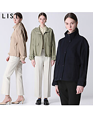 [리스트(LIST)] 하이넥 캐주얼 스트링 점퍼 (택가격:278000원)