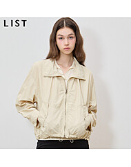 [리스트(LIST)] 줄리아 캐주얼 드로스트링 집업 점퍼 (택가격: 268000원)