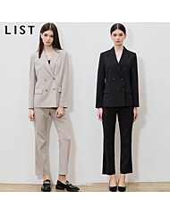 2SET [리스트(LIST)] 클래식 더블 재킷+스트레이트 팬츠 2종세트 (택가격:416000원)