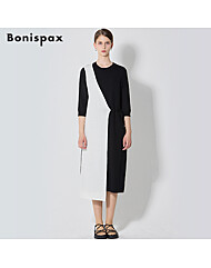 [보니스팍스(Bonispax)] 비스코스 랩 반팔 원피스 (택가격:139000원)