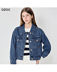 [오조크(OZOC)] 앨리스 컬러 데님 자켓 (택가격: 129000원)