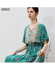 [오조크(OZOC) 썸머 맥시롱 레이온 원피스 (택가격: 199000원)