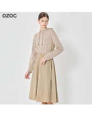 [오조크(OZOC)] 스트링 후드 원피스 (택가격: 149000원)
