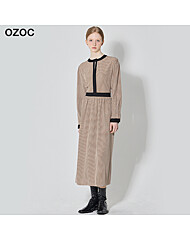 [오조크(OZOC)] 차이나카라 나염 원피스 (택가격: 124000원)