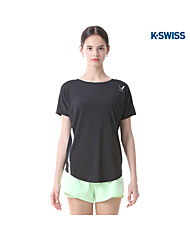 [케이스위스(K-SWISS)] 화이트라인 미니 로고 반팔 티셔츠