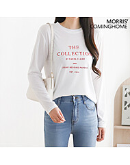 콜렉션 레터링 라운드넥 티셔츠_M2303TS020A