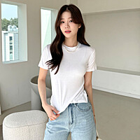 사이드슬릿 텐션 반팔티_M2504TS021B