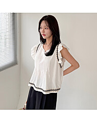 썸머 자수프릴 블라우스_M2506BL051B