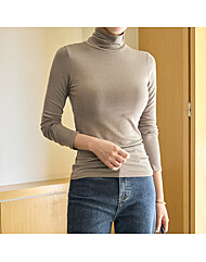 [9COLOR]머스트 해브 레이온 하이넥 티셔츠_M2508TS093C