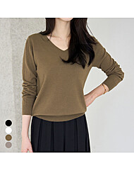 브이넥 원마일웨어 니트_M2509KN640C