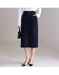 [55-66]코듀로이 에이치 스커트_M2510SK081C