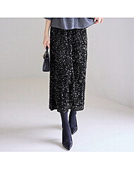 에이치라인 시퀸 롱스커트_M2511SK084C