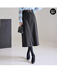 벨트SET 헤링본 스커트_M2511SK085C