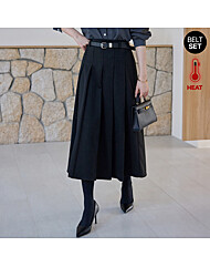 기모 플리츠 롱 스커트_M2511SK086D