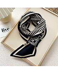 스트라이프 배색 니트 고리 머플러_M2411AC054D