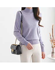 알파카 반폴라 베이직 울 니트_M2311KN222D