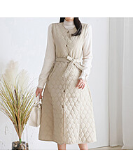 다이아 퀼팅 민소매 벨티드 원피스_M2411OP189D