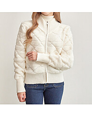 부클 다이아패턴 집업 점퍼_M2411JP008D