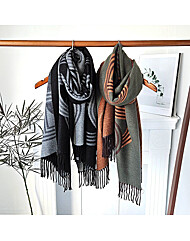 프린지 투톤믹스 숄 머플러_M2412AC062D