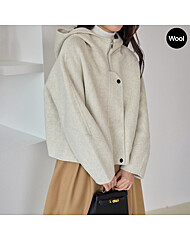 [Hand made]램스울 후드 루즈핏 코트(핸드메이드 코트)_M2512CT010D