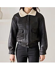 양털카라 무스탕 집업 자켓_M2512MU001D