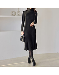 골지 인어라인 니트 원피스_M2512OP097D