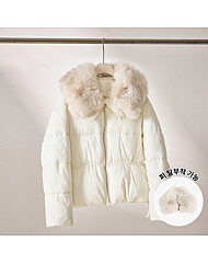 와이드퍼 허리스트링 하프패딩(MD추천)_M2512PD009D