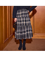 크리스마스 체크 밴딩 스커트(겉기모)_M2512SK089D