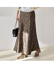 새틴 레오파드 스커트_M2512SK093D