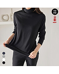 기모 하이넥 베이직 티셔츠_M2512TS108D