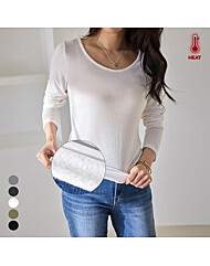 [BEST]기모 딥라운드 레이어드 티셔츠(5COLOR)_M2512TS110D