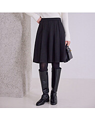 도톰한 모직 플리츠 스커트_M2512SK100D