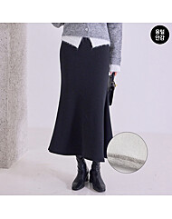 기모안감 머메이드 밴딩 스커트(융기모)_M2512SK103D