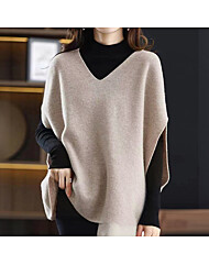 가오리 소매 브이넥 긴팔 니트_M2512KV005D