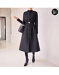 하트벨트 패딩 원피스_M2512OP111D