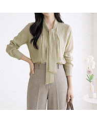 여리핏 클래식 넥타이 블라우스_M2602BL028A