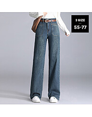 [55~77][벨트SET]앞포켓 워싱 포인트 벨트셋 데님 팬츠_O2408DP047C_D