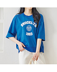 브루클린 7부소매 맨투맨 티셔츠_O2505TS065B