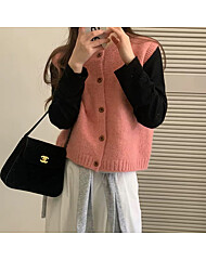 울 단추 니트베스트_O2511KV031C