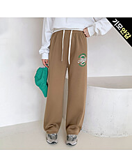 레터링 기모 와이드 밴딩팬츠_O2511PT101D