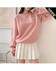 패치 기모 오버핏 맨투맨_O2511TS195D