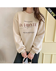 폰트 기모 레터링 오버핏 맨투맨_O2511TS196D