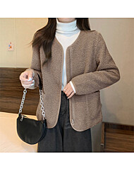 라운드 포켓 뽀글이 집업 자켓_O2511JK027D