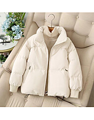 시보리소매 하이넥 패딩 점퍼_O2511PD601D