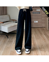 잔골지 기모 와이드 밴딩 팬츠_O2511PT106D