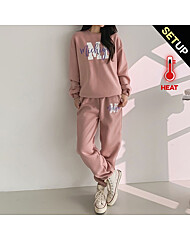 [SET]기모 M영문 조거 트레이닝 2종세트_O2412SE172D