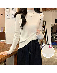 골드 견장 융털 안감 울 니트_O2412KN192D