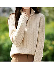 반지퍼 꽈배기 니트_O2412KN197D