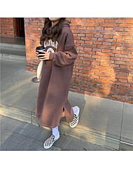 클레이 기모 후드 롱원피스_O2512OP054D