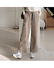 기모 코듀로이 밴딩 와이드팬츠_O2512PT117D